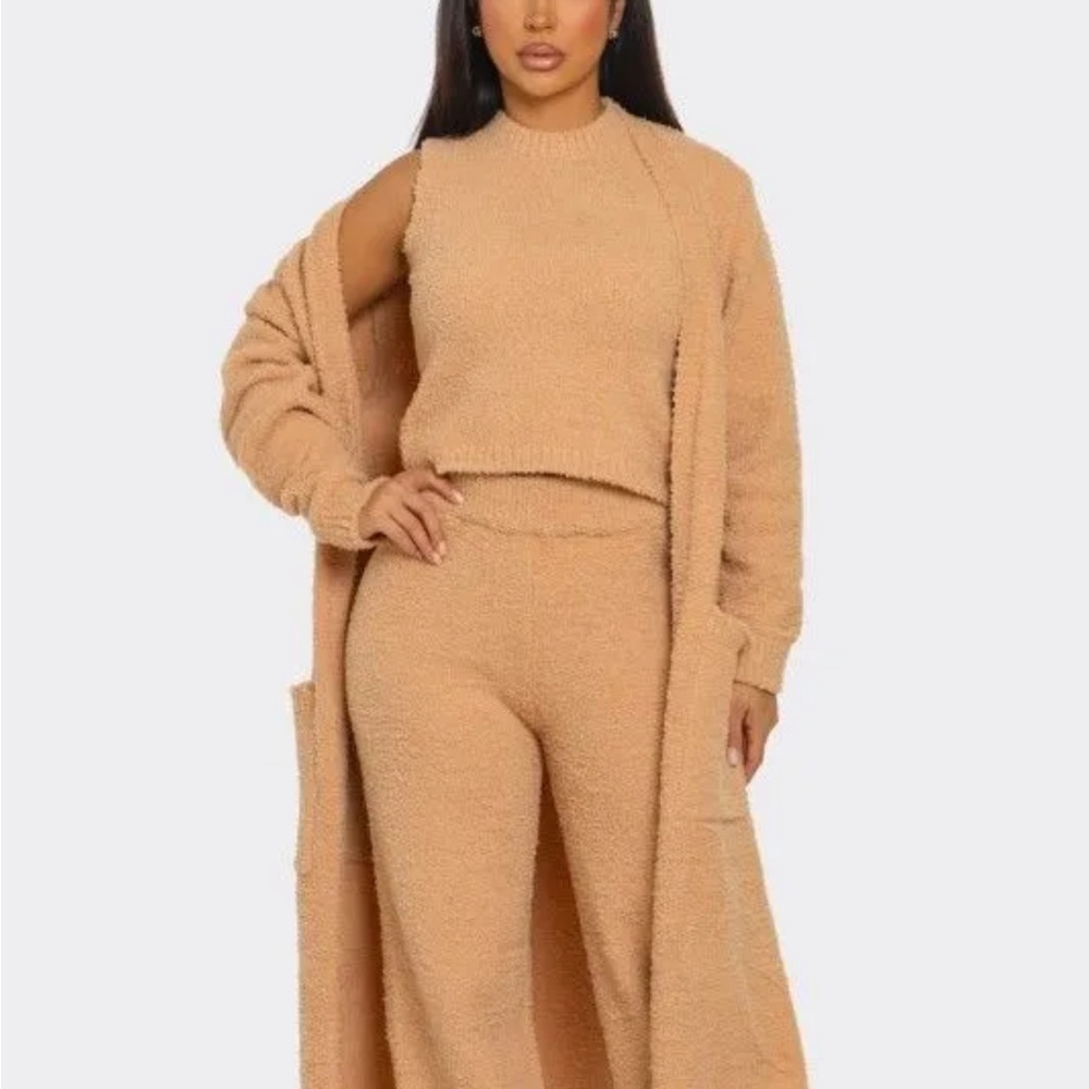 ⭐️⭐️Cozy Tan Knit Lounge Set